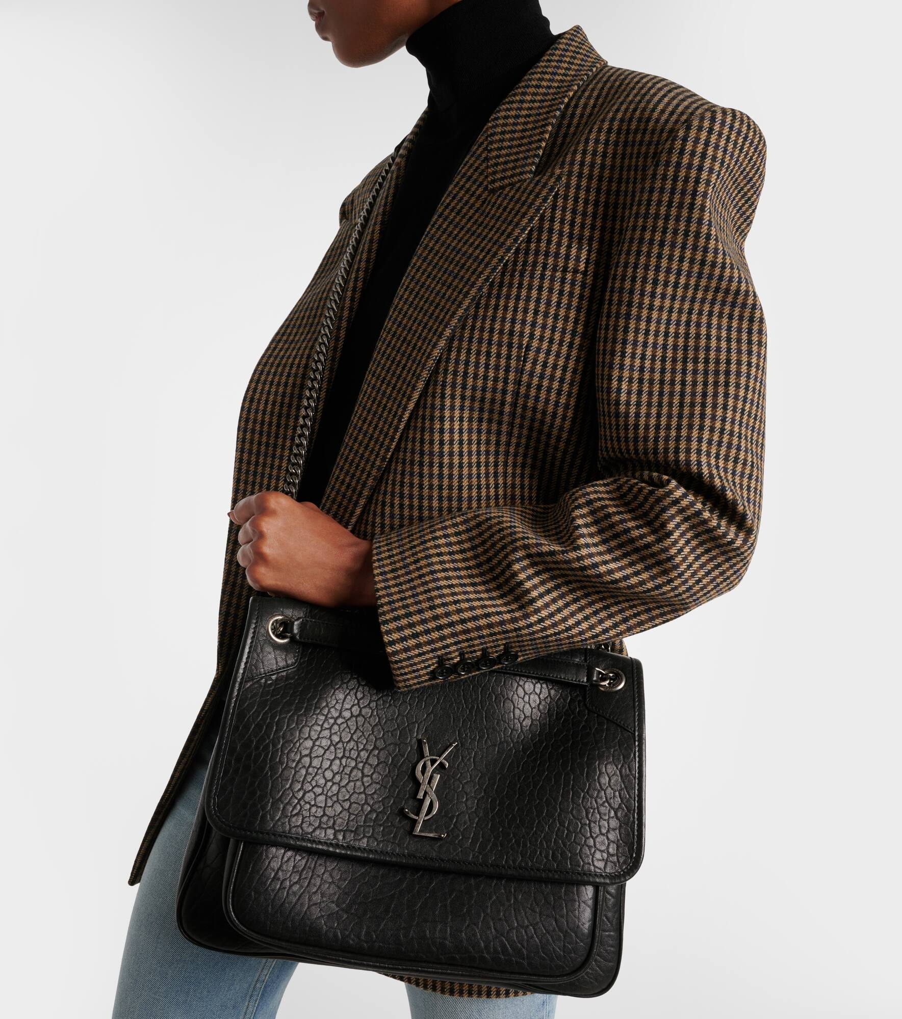 Niki Large leather shoulder bag - 7