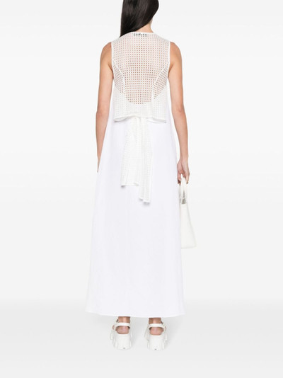 Herno lace-panelling sleeveless dress outlook
