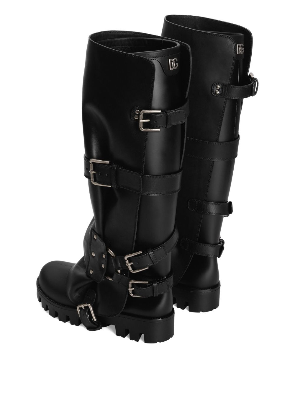 buckle-strap biker boots - 2