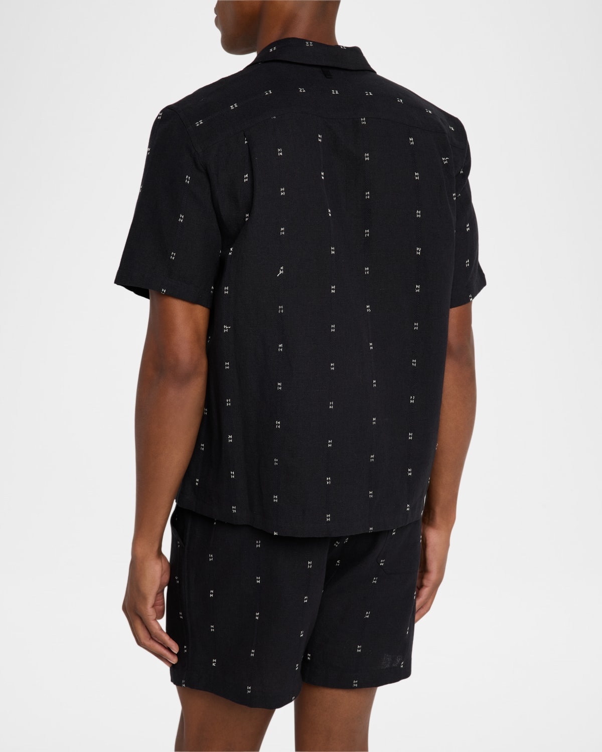Men's Avery Embroidered Linen Camp Shirt - 3