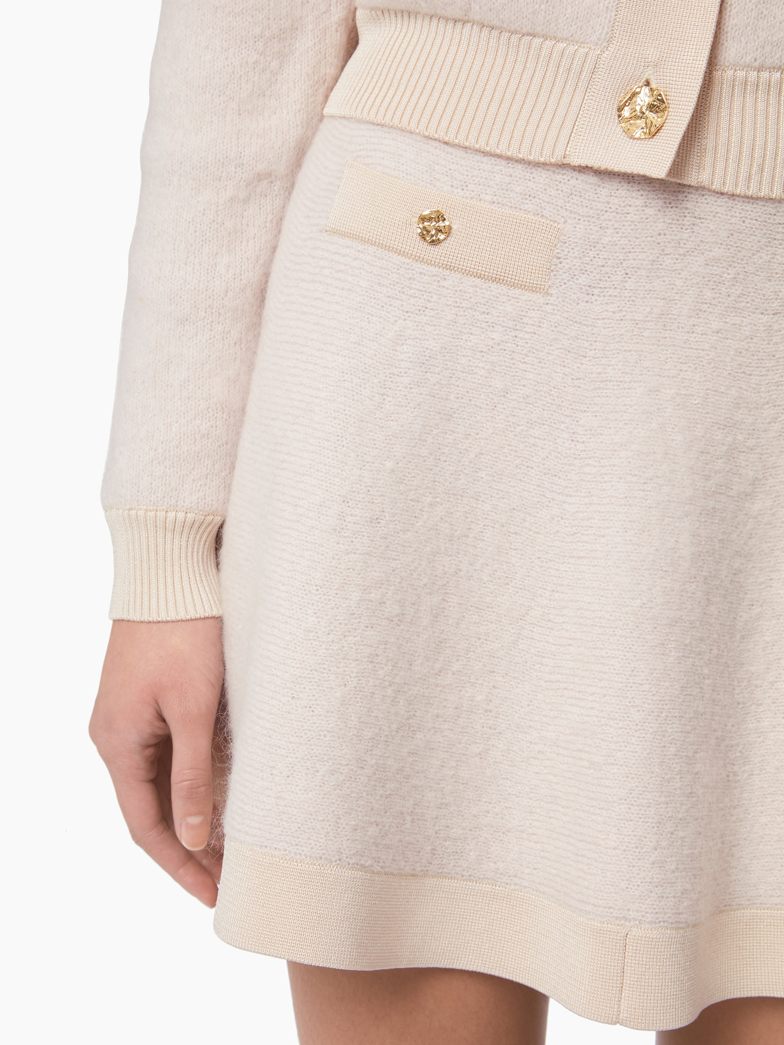 MOHAIR MINI FLARED SKIRT - 3