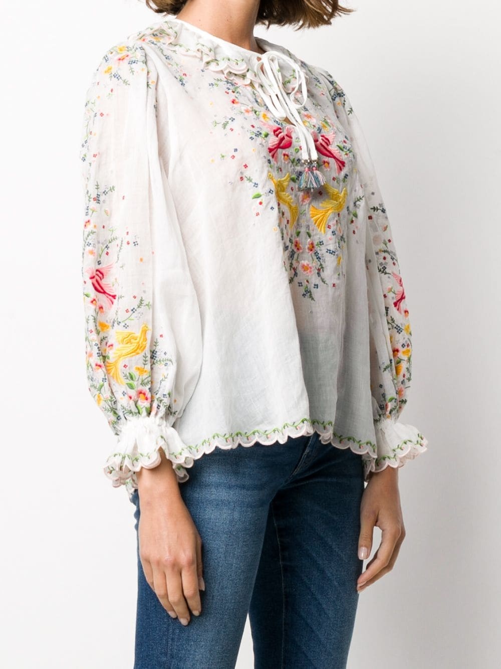 Carnaby embroidered bird top - 3