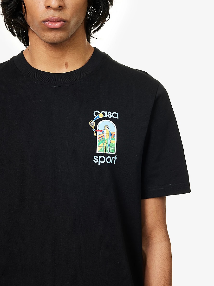 Le Jeu Coloré graphic-print organic cotton-jersey T-shirt - 5