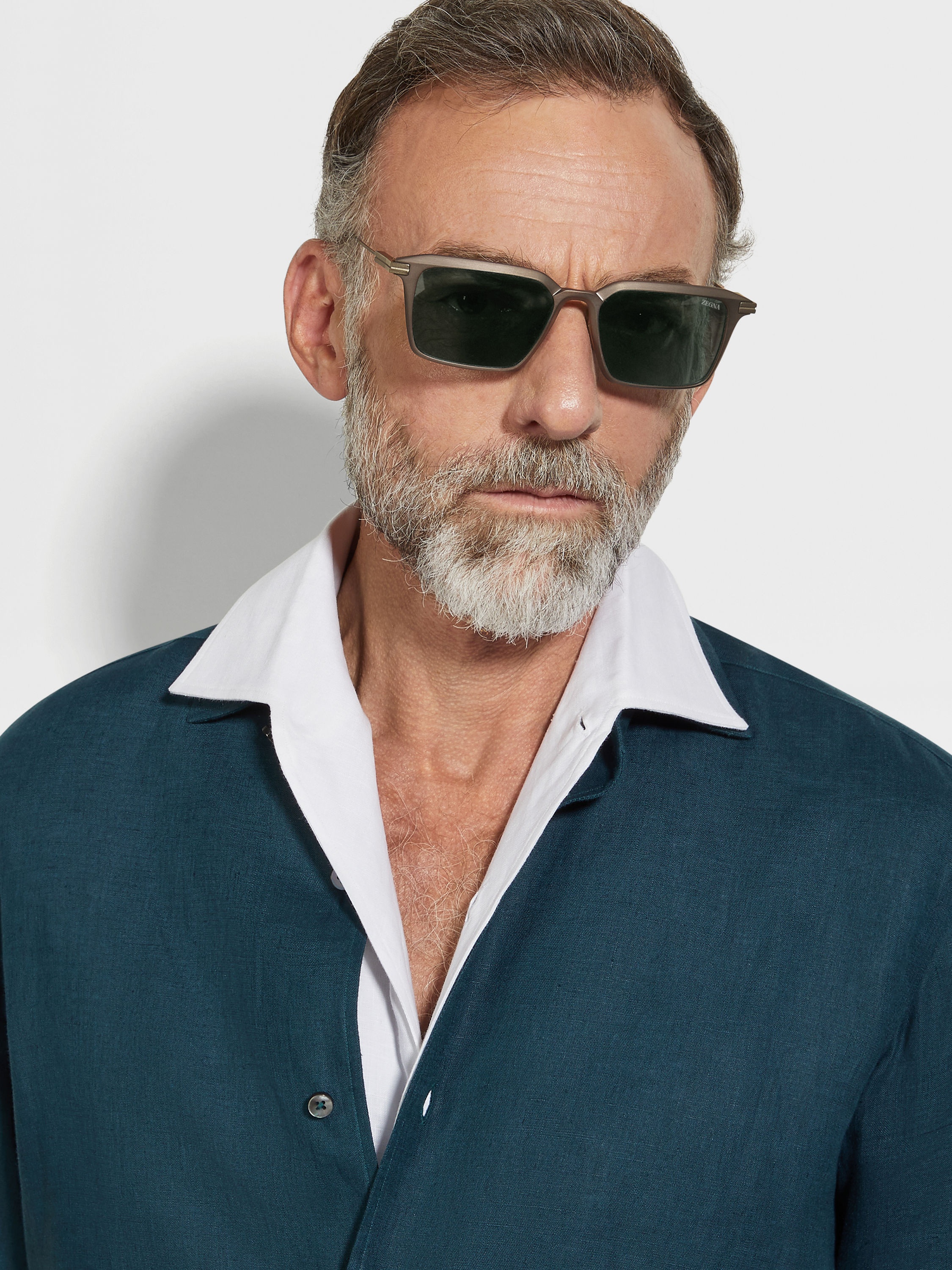 DARK GREY ALUMINUM AND METAL SUNGLASSES - 4