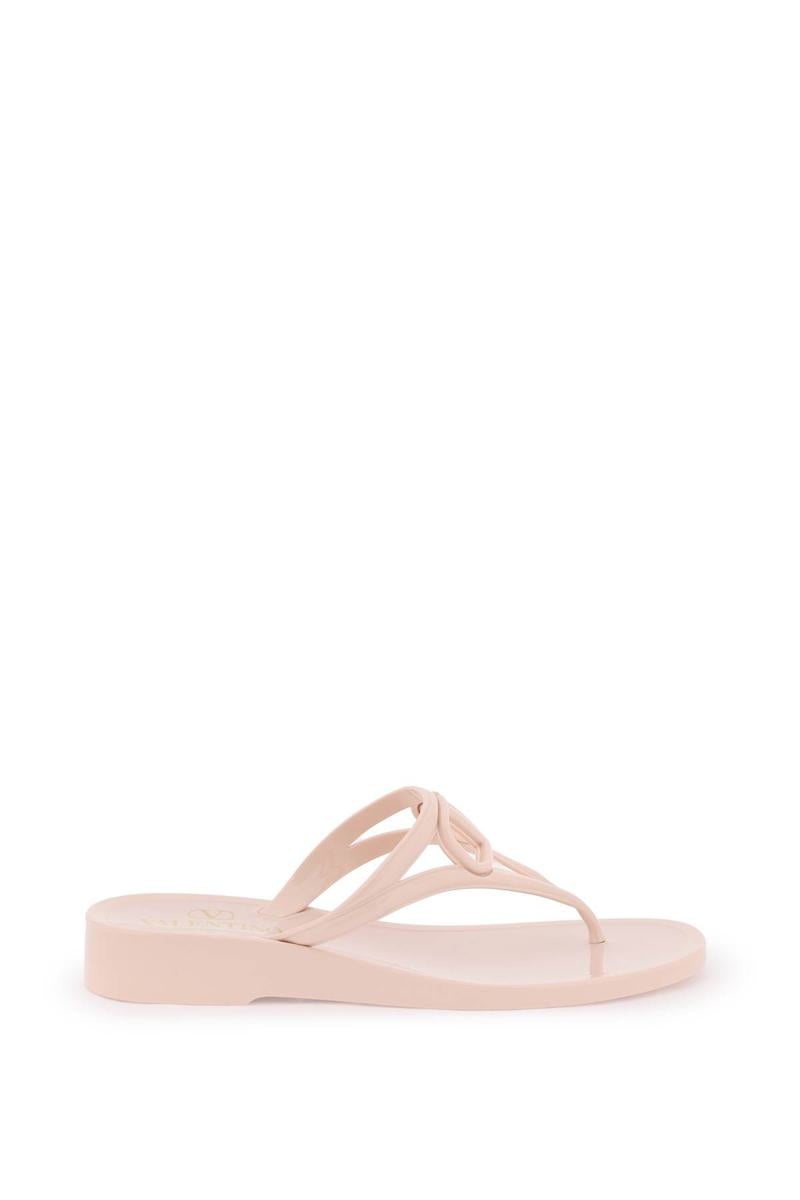 VALENTINO GARAVANI VLOGO SIGNATURE THONG SANDALS - 1