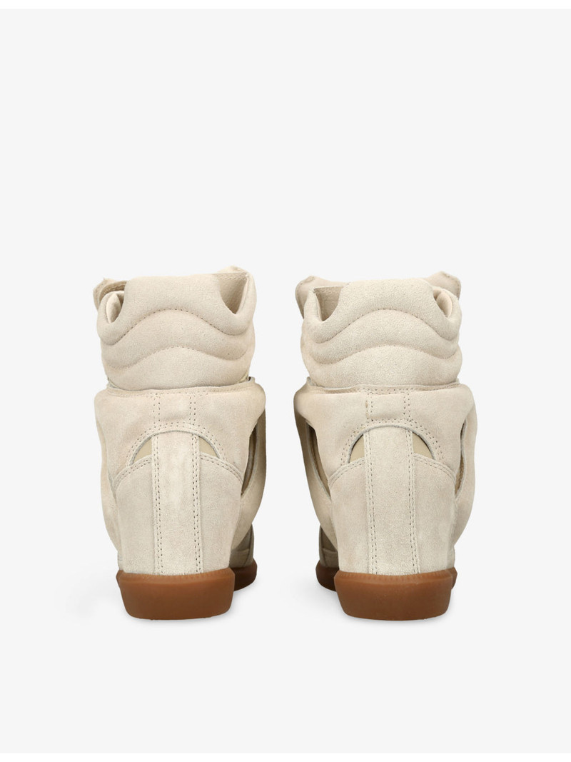 Isabel Marant Bekett Leather and Suede High-Top Trainers outlook