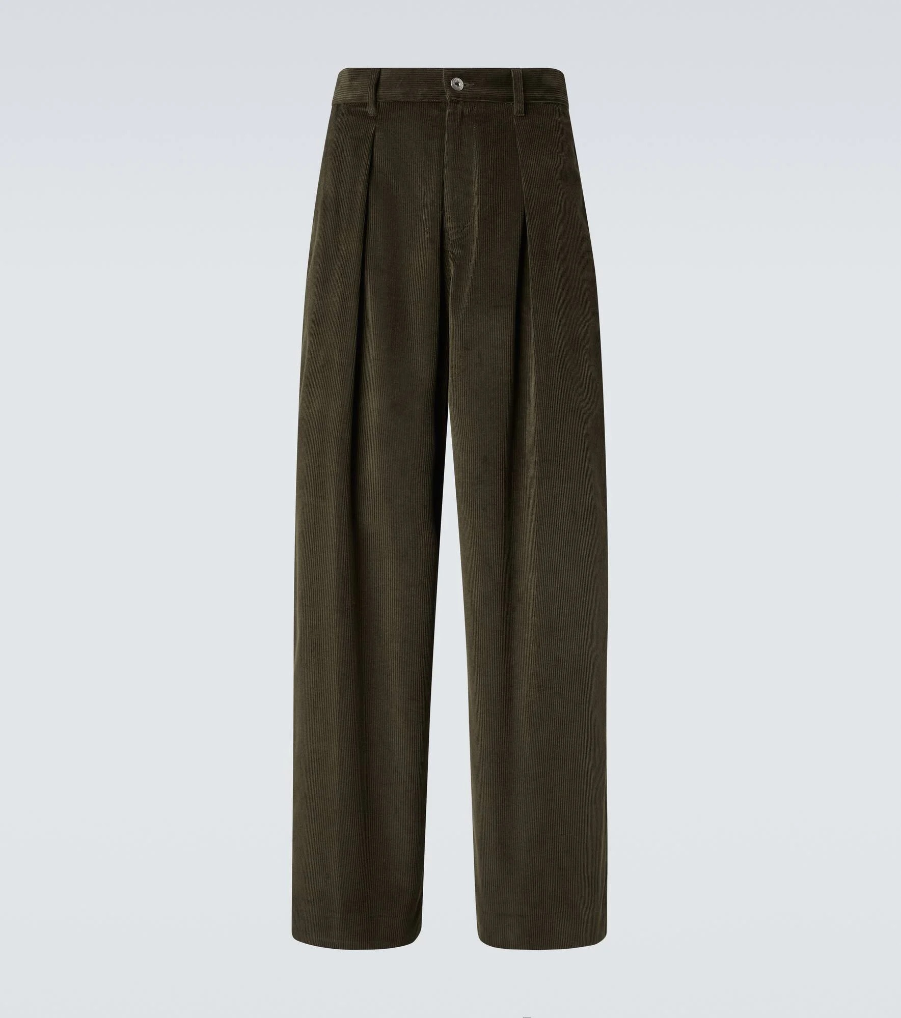 Cotton corduroy wide-leg pants - 1