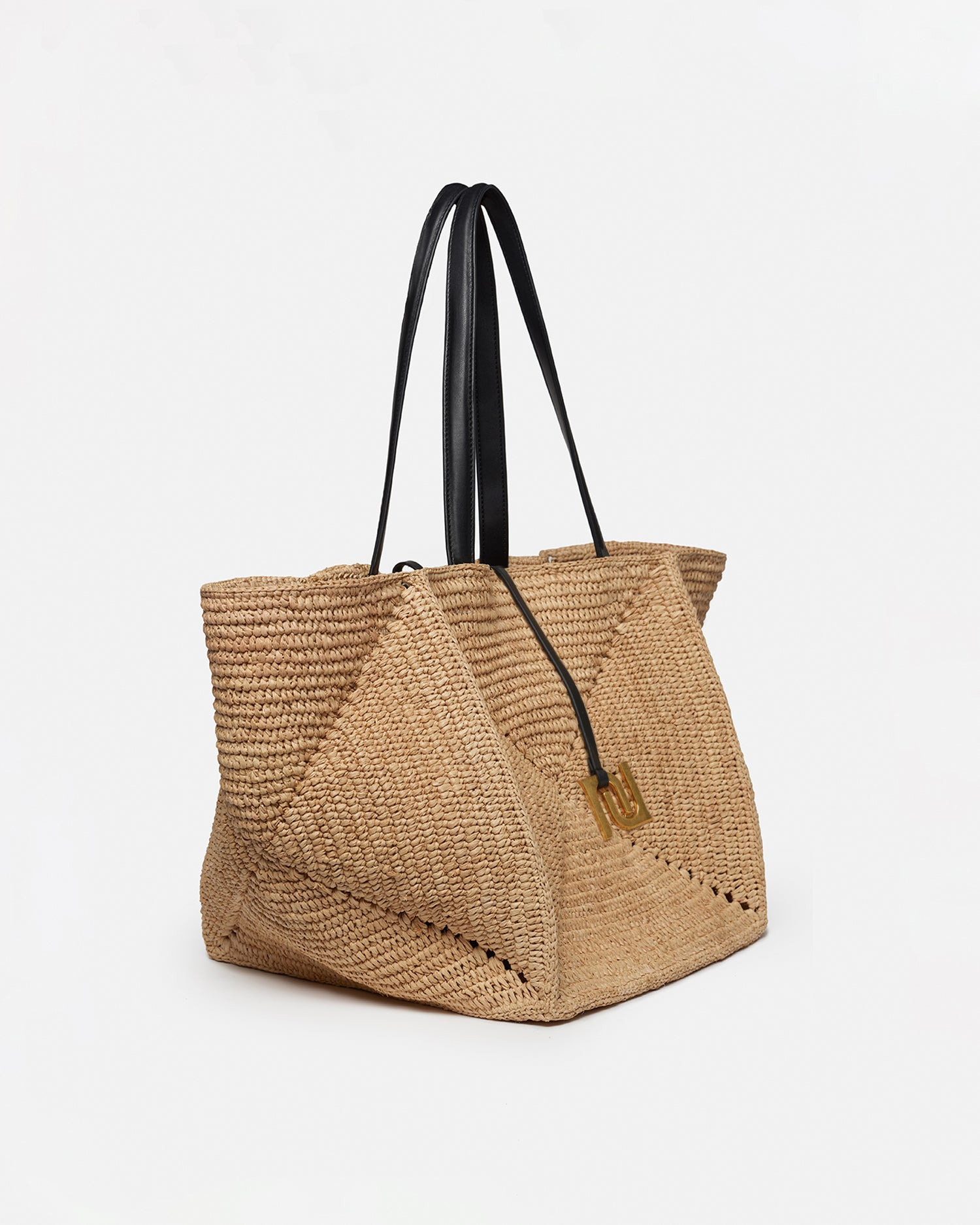 Raffia Charm Tote - 2