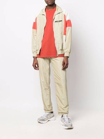 Just Don stripe-side tech track pants outlook