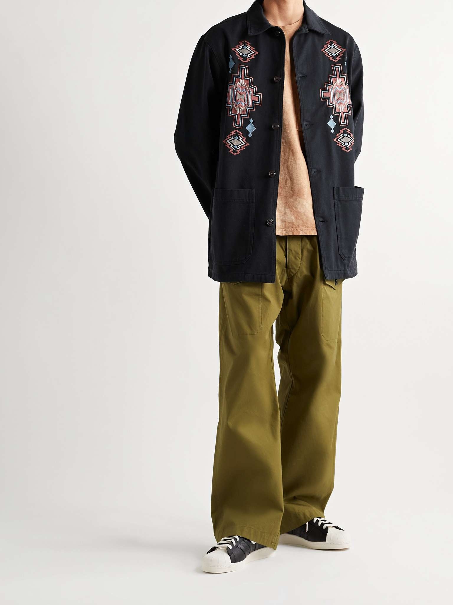 Embroidered Cotton-Twill Coat - 2