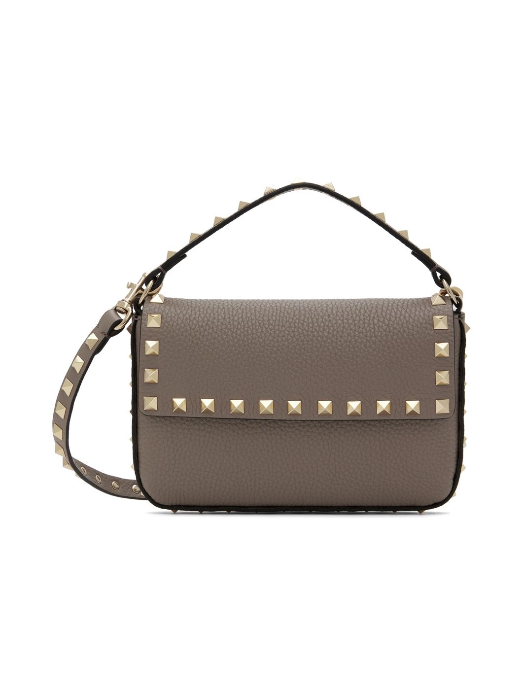 Taupe Rockstud Mini Bag - 1