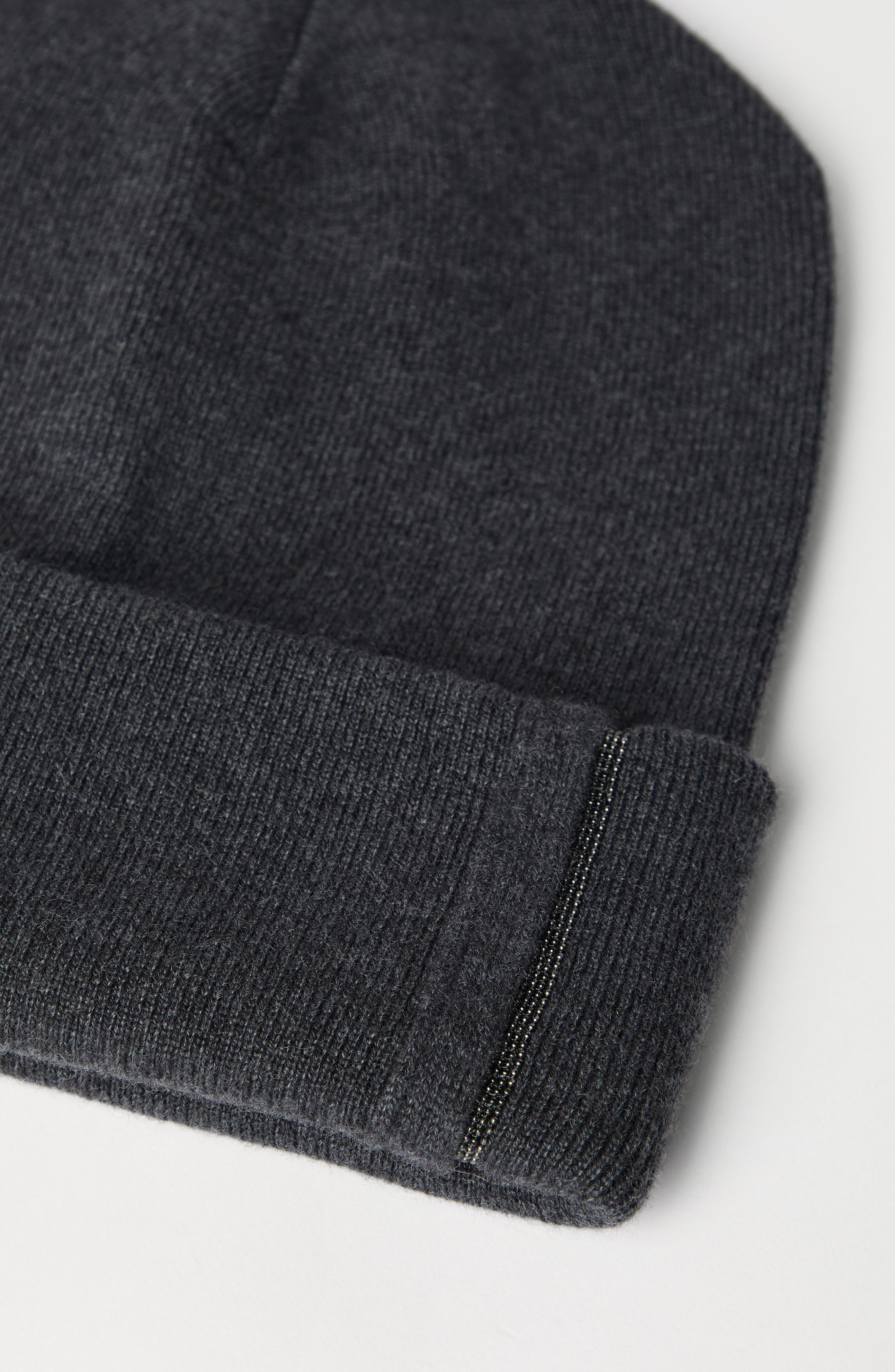 Brunello Cucinelli Knit beanie in Lignite Grey at Nordstrom - 3