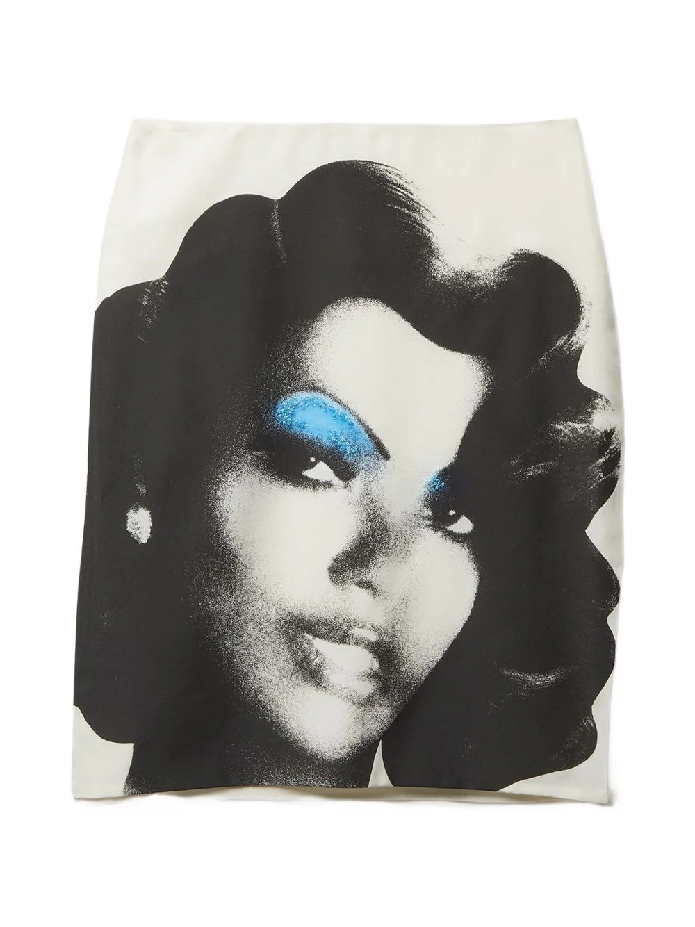 printed silk-poplin pencil skirt - 1