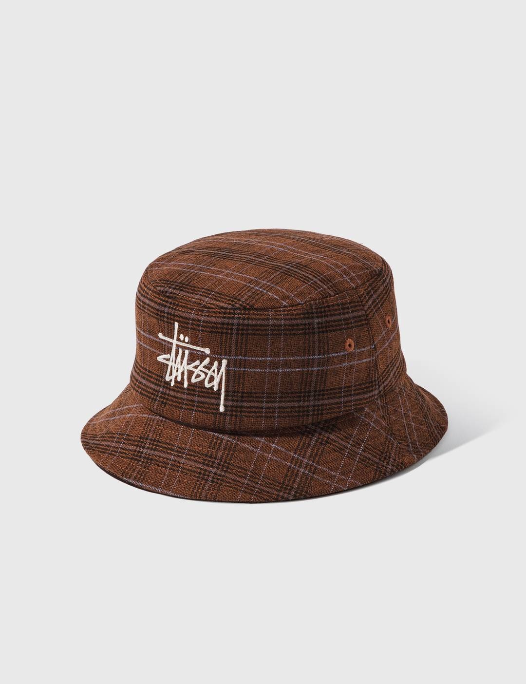 Big Logo Plaid Bucket Hat - 1