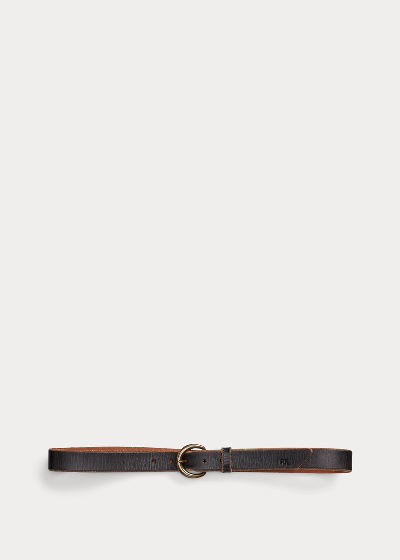 RRL by Ralph Lauren Terrance Tumbled Leather Belt outlook