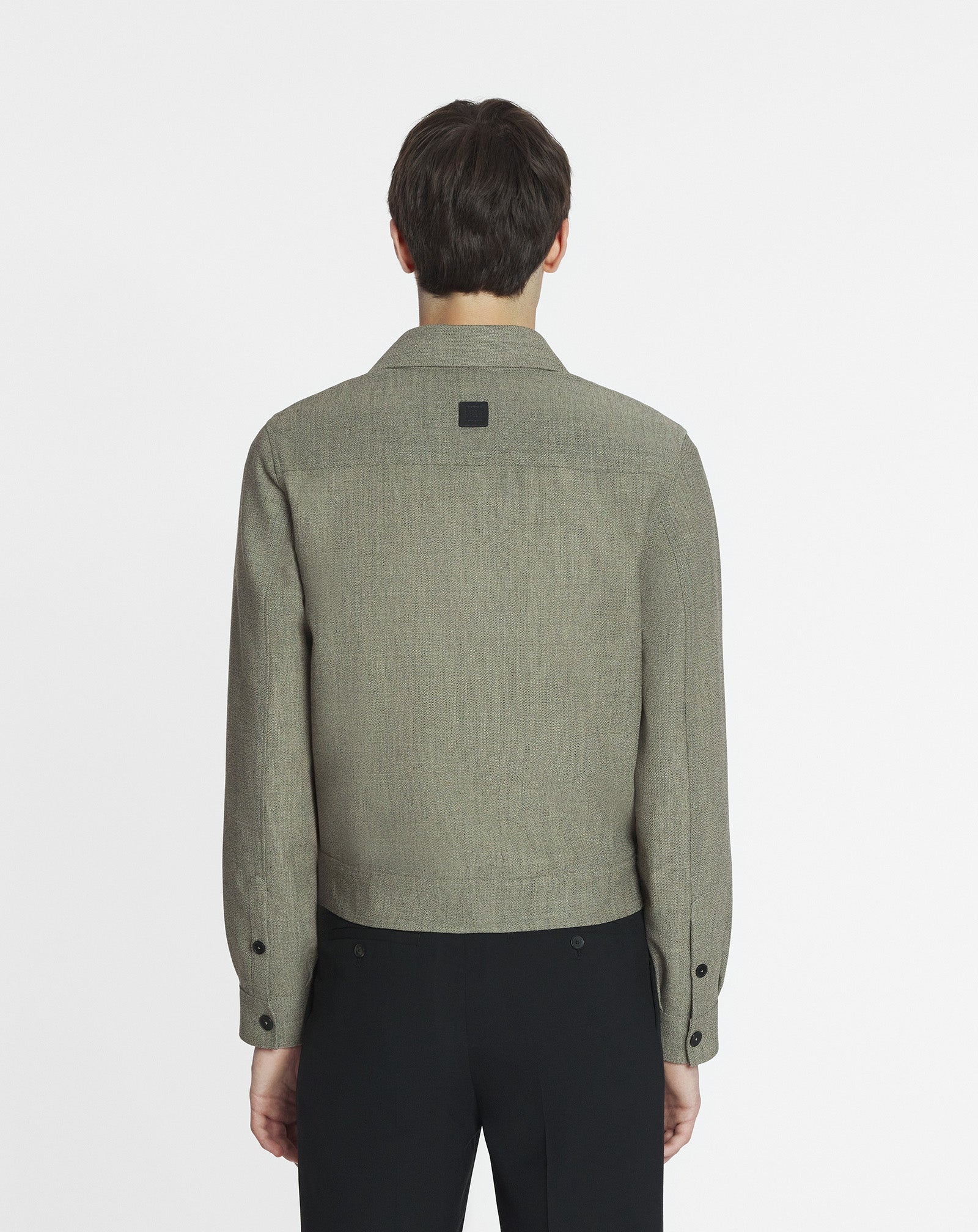 UNISEX SHORT WOOL OVERSHIRT - 6