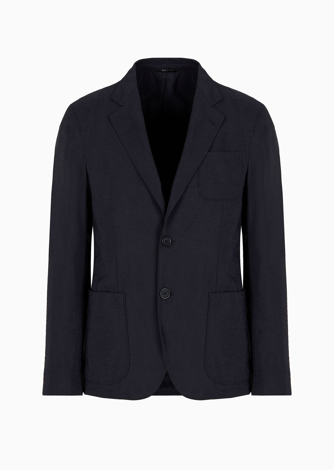 Upton Line single-breasted jacket in a silk-blend twill - 1