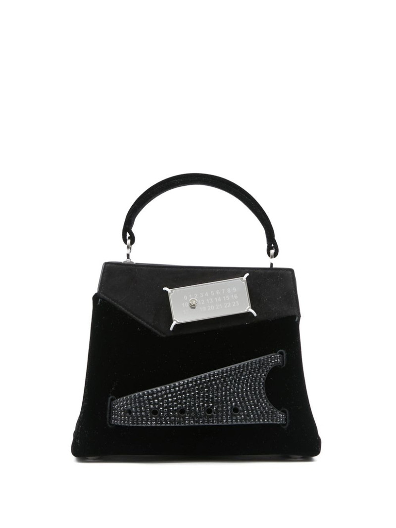 small Snatched suede tote bag 1
