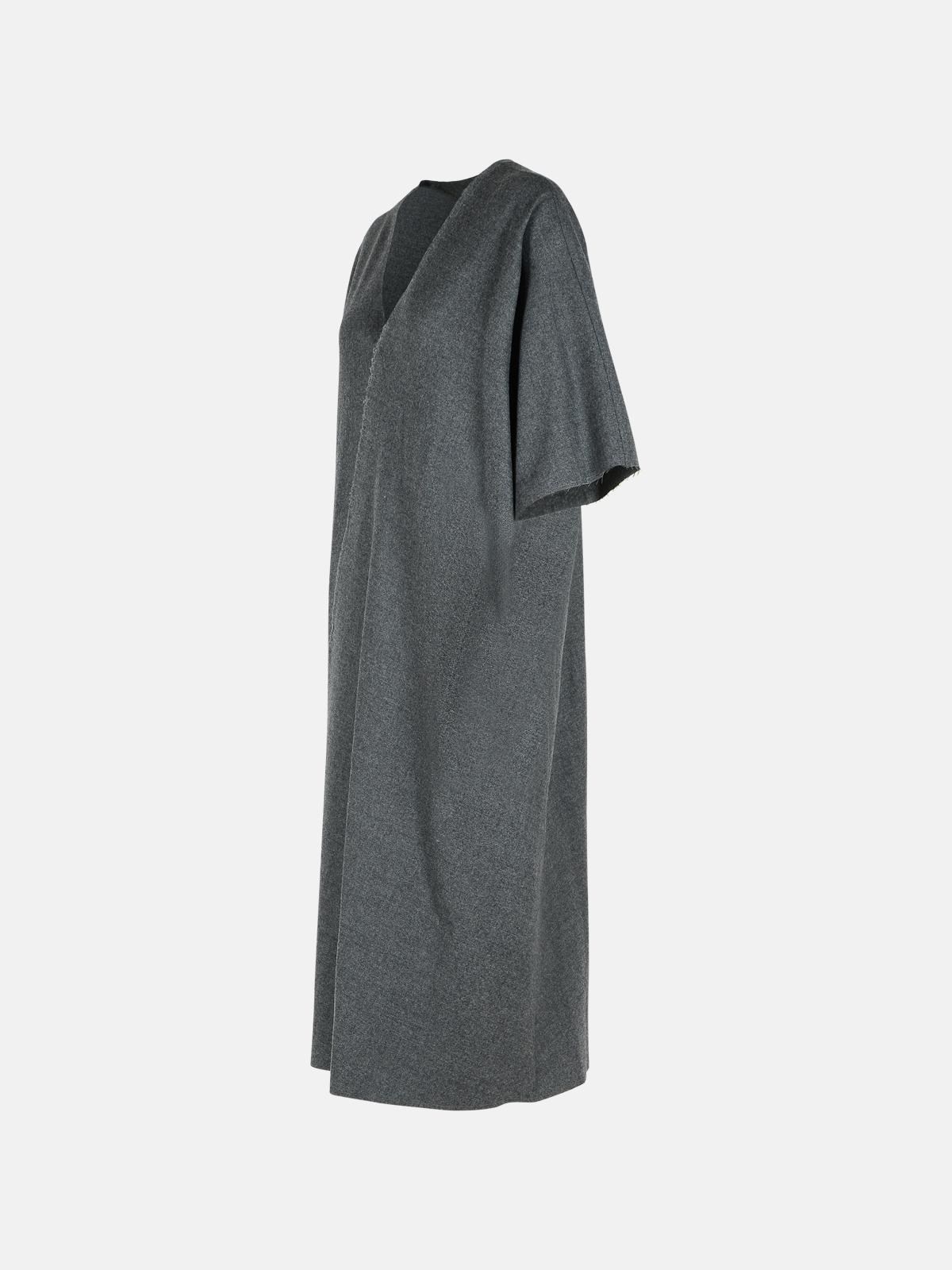GREY VIRGIN WOOL DRESS - 2
