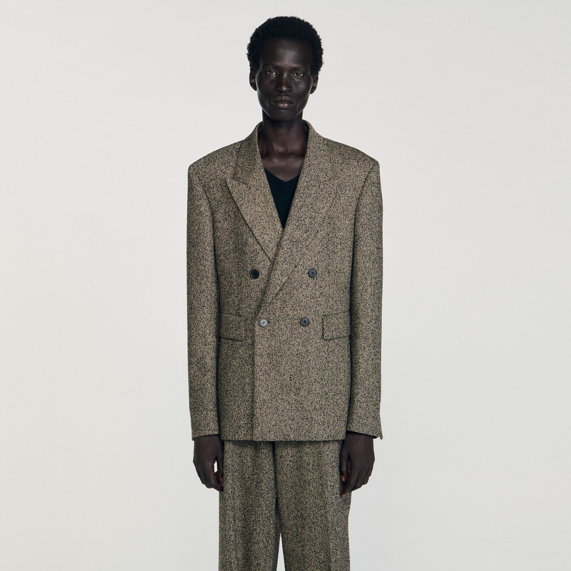 DOUBLE-BREASTED SUIT JACKET - 4