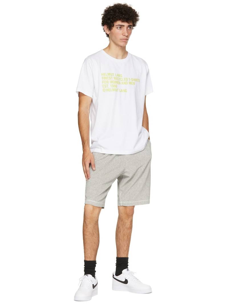 Helmut Lang Grey Towel Shorts outlook
