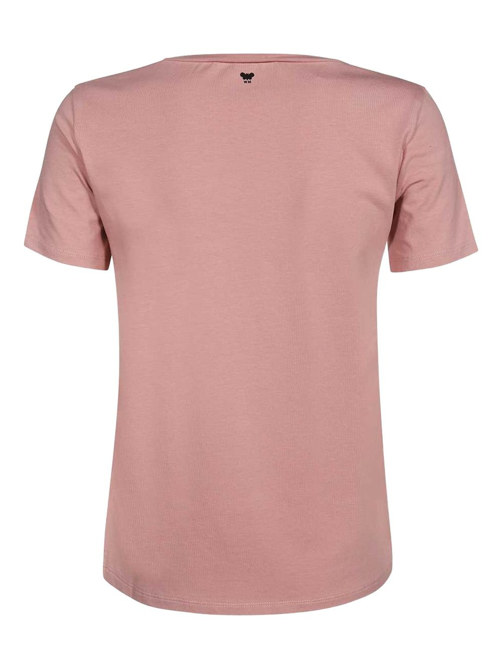 ribbed-neckline T-shirt - 3