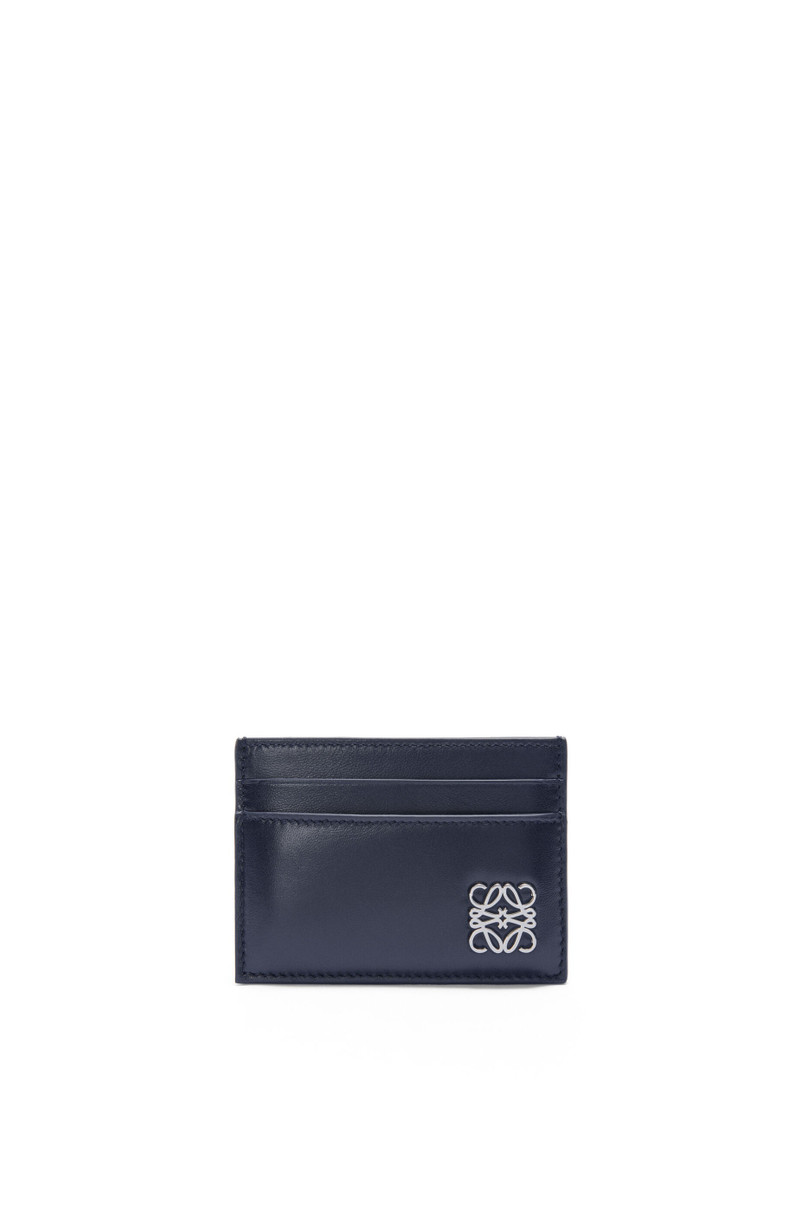 Puffer Anagram plain cardholder in shiny nappa calfskin - 1