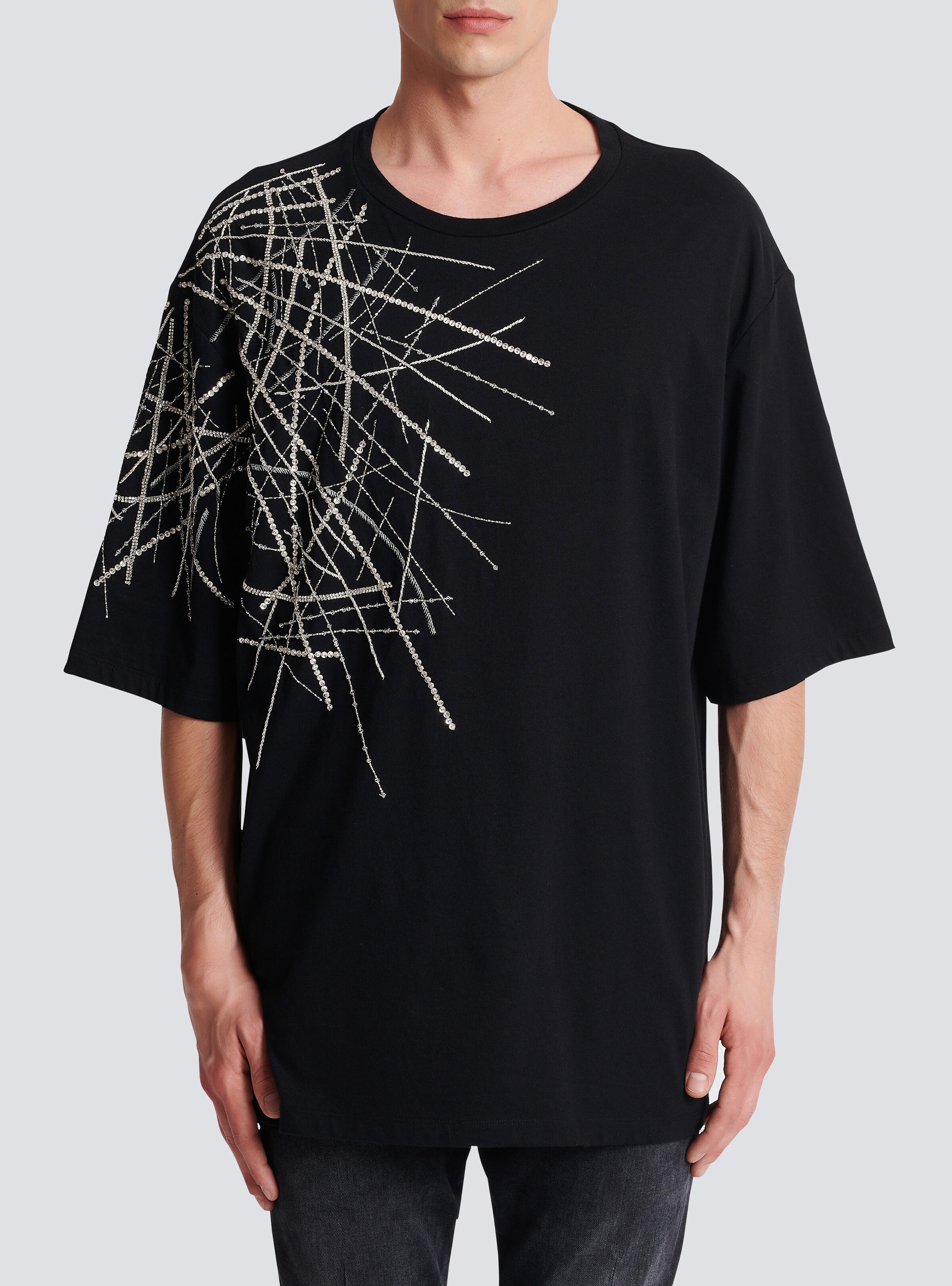Embroidered jersey T-shirt - 5