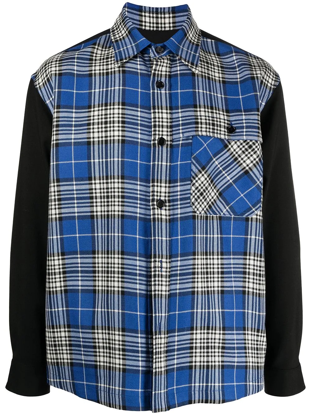 plaid-check long-sleeve shirt - 1