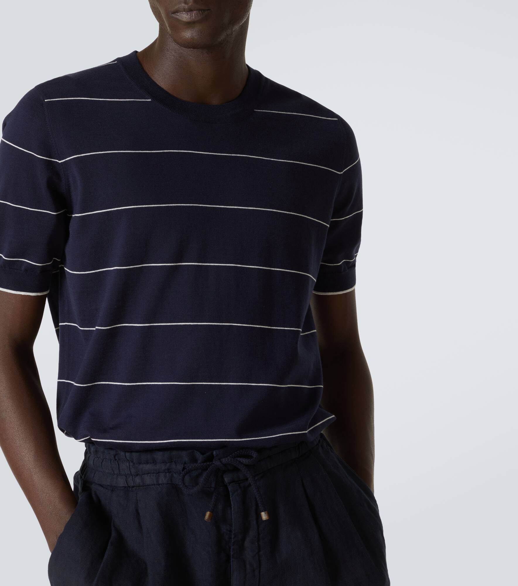Striped cotton jersey T-shirt - 5