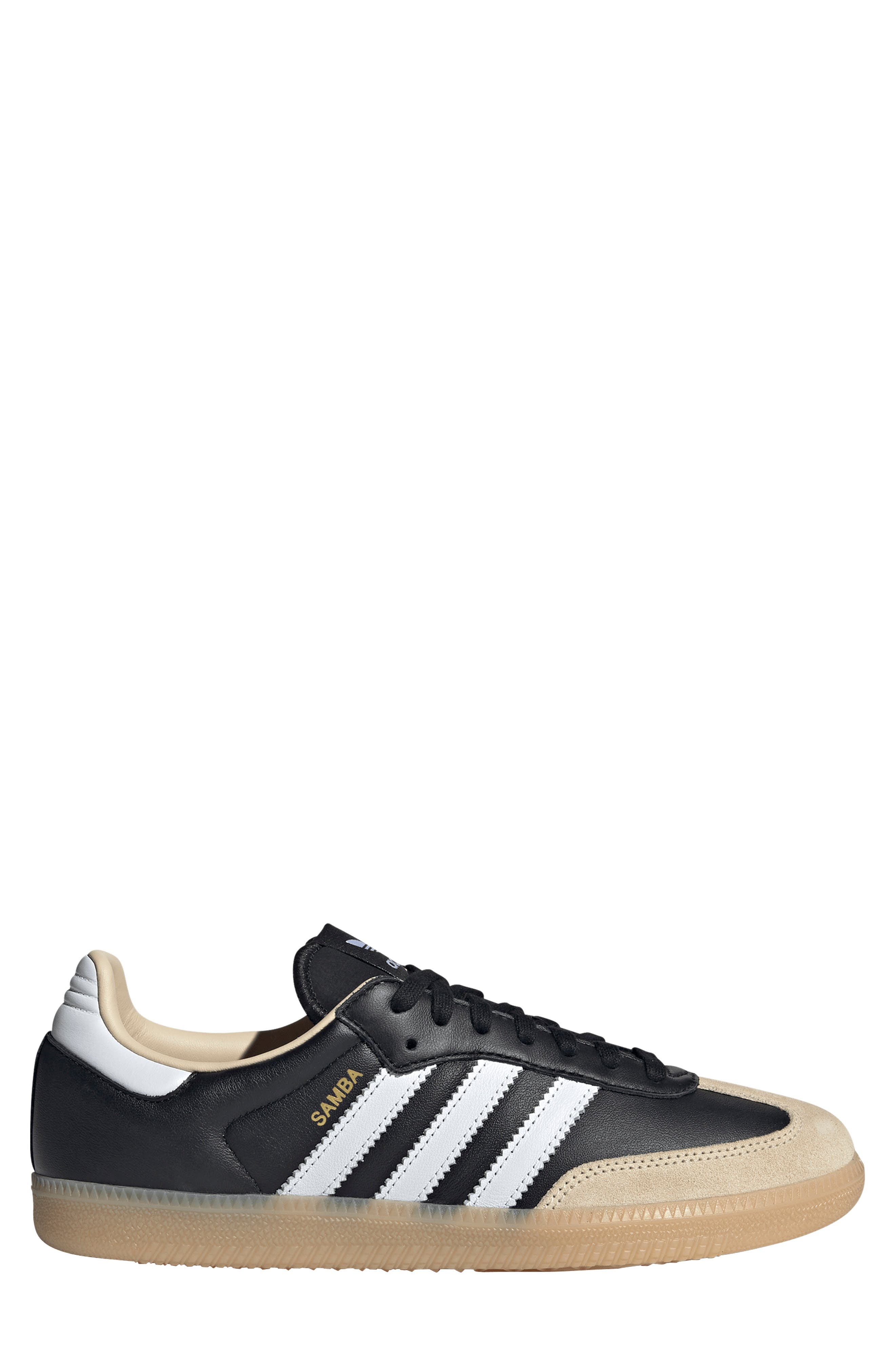 adidas Samba OG Sneaker in Black/White/Gum at Nordstrom - 3