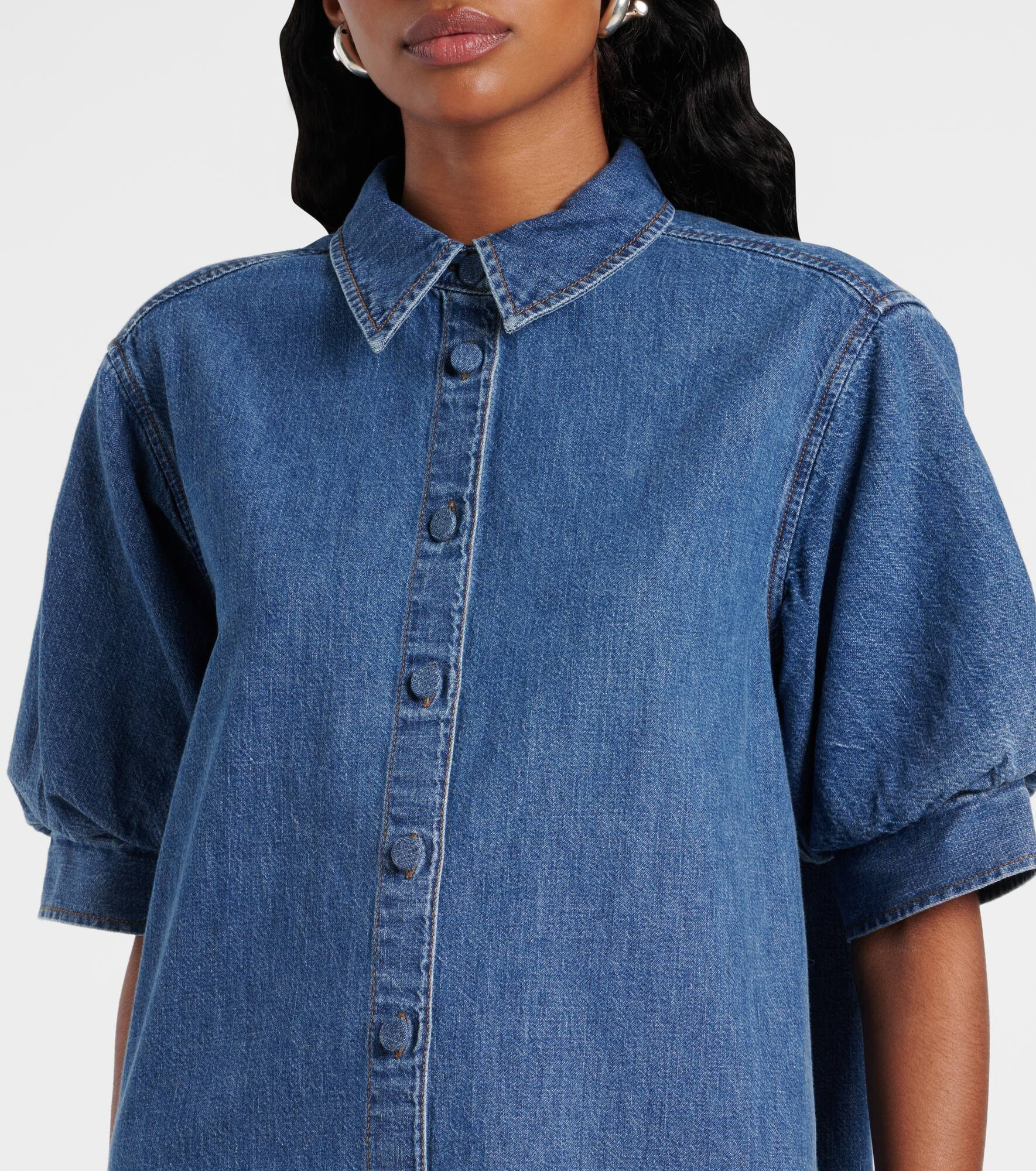 Play denim minidress - 4