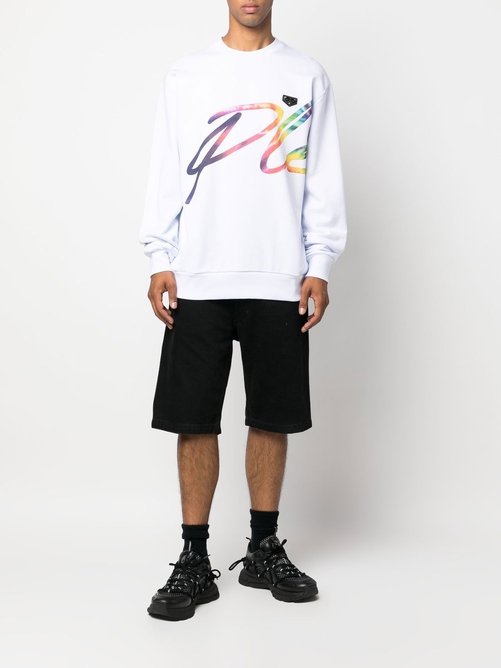 Signature logo-print sweatshirt - 3