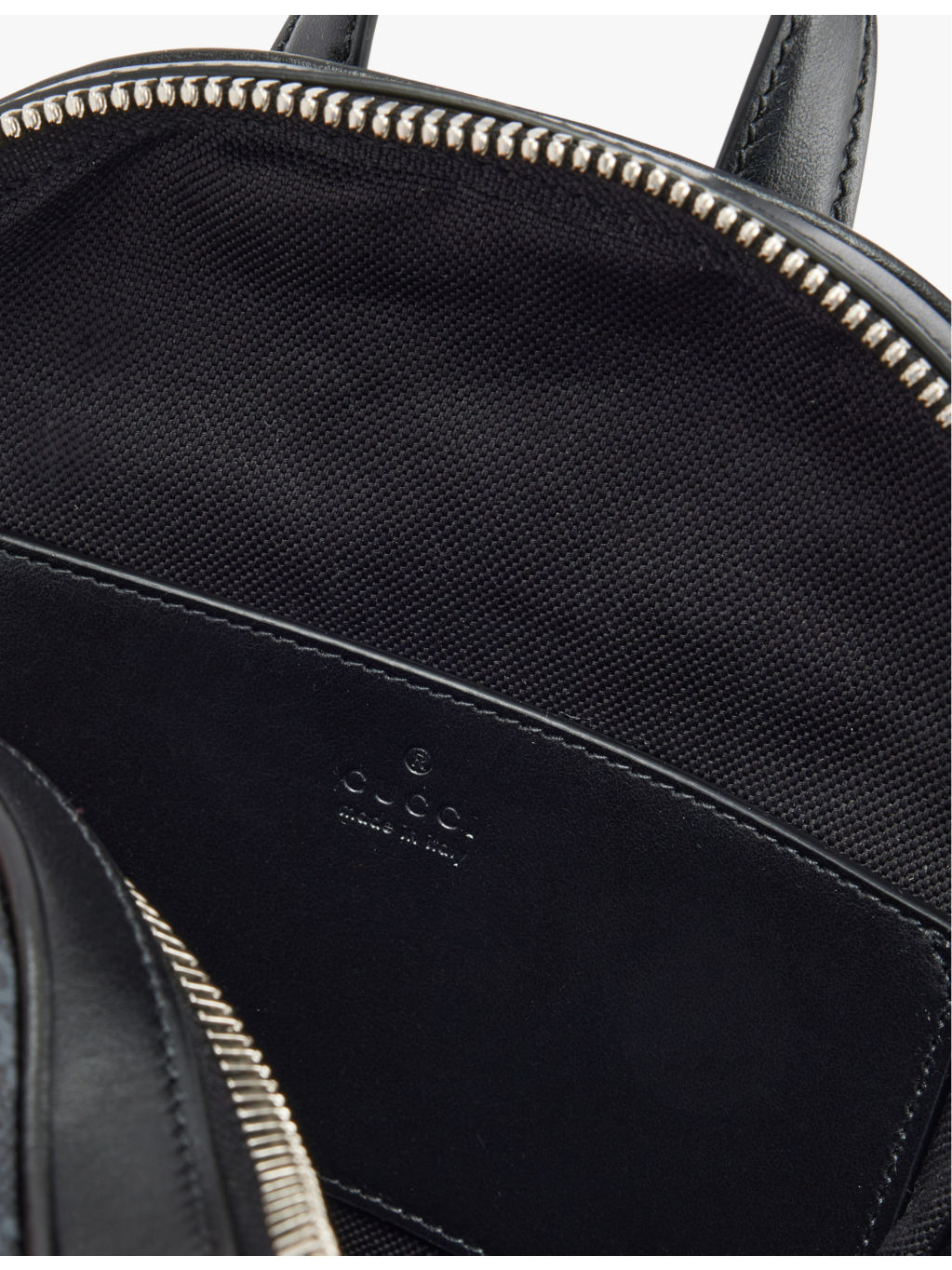 Monogram-pattern top-handle canvas cross-body bag - 5