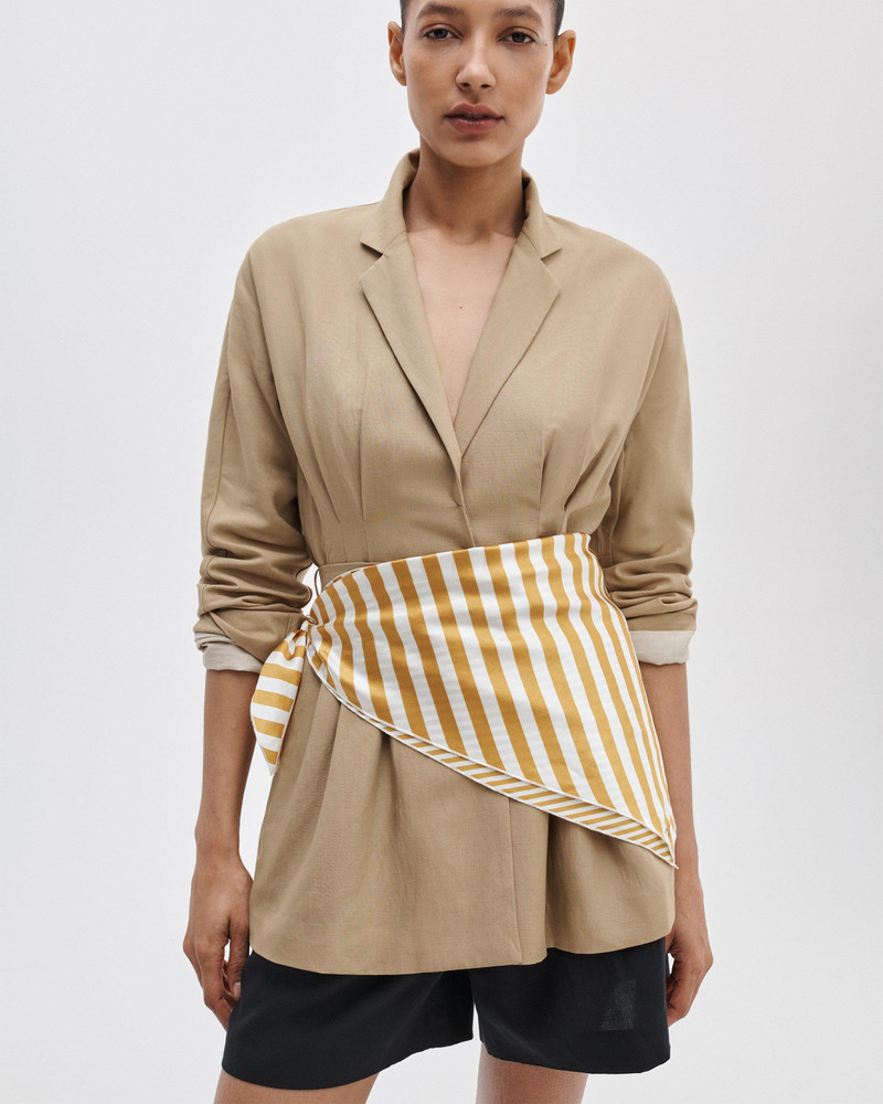 rag & bone Gia Striped Italian Silk Scarf outlook