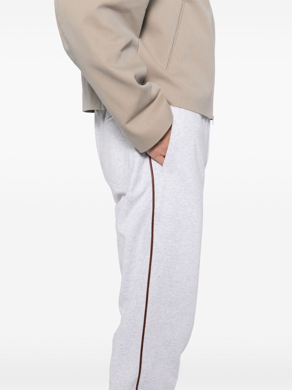 ribbed track pants - 5