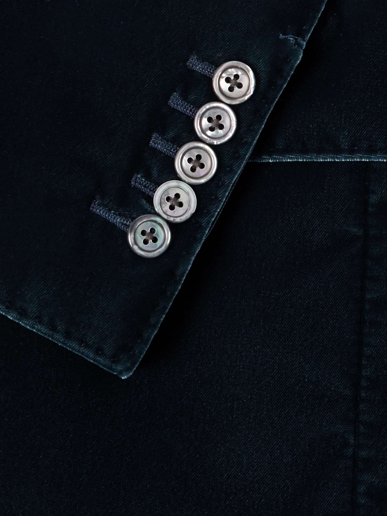Dyylan Double-Breasted Velvet Tuxedo Jacket - 5