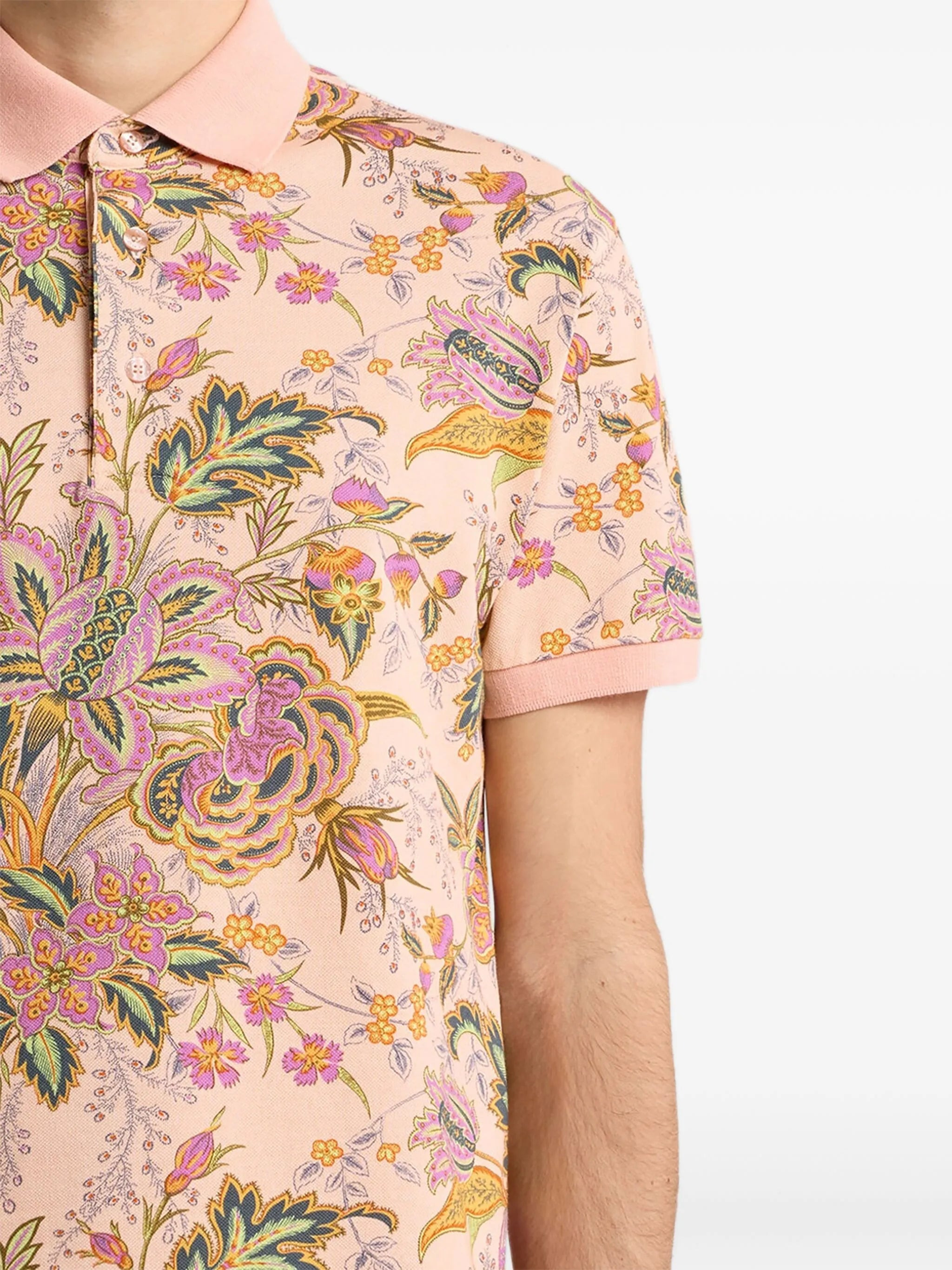 Printed Cotton Polo Shirt - 3