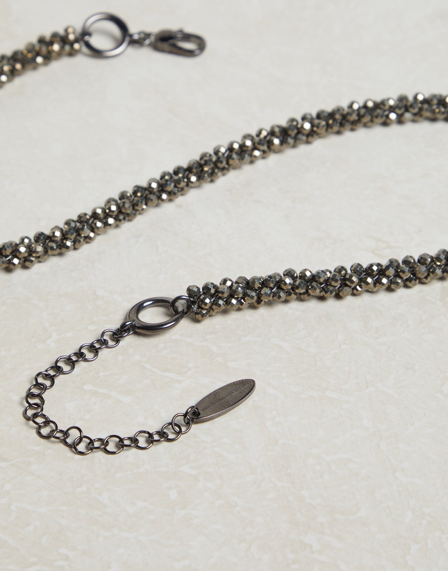 Pyrite twist necklace - 2