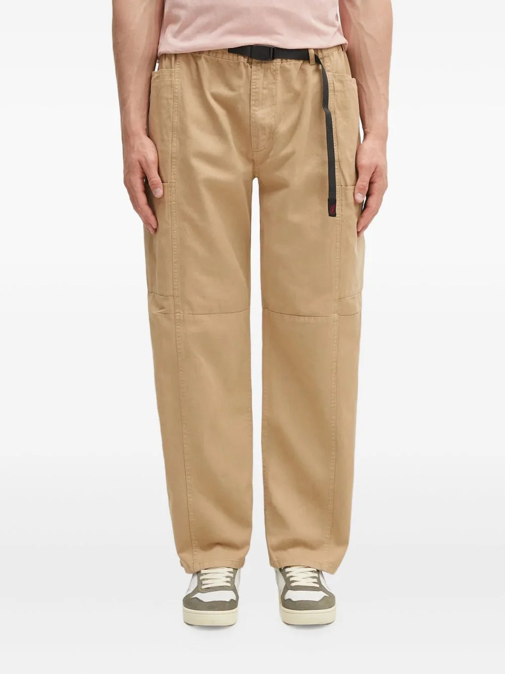 belted cargo trousers - 1