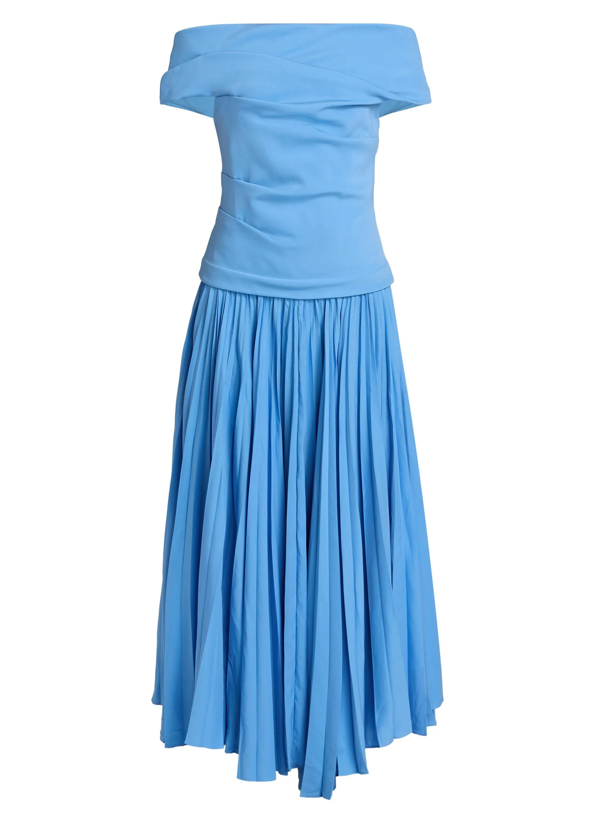 Women's Haileypark Off-The-Shoulder Drop-Waist Maxi Dress - Blue - 1