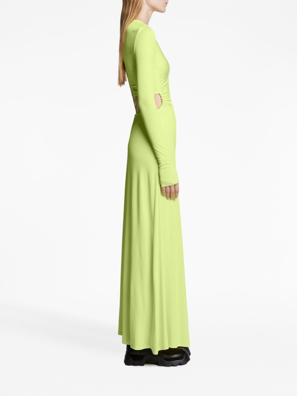 open-back jersey maxi dress - 3