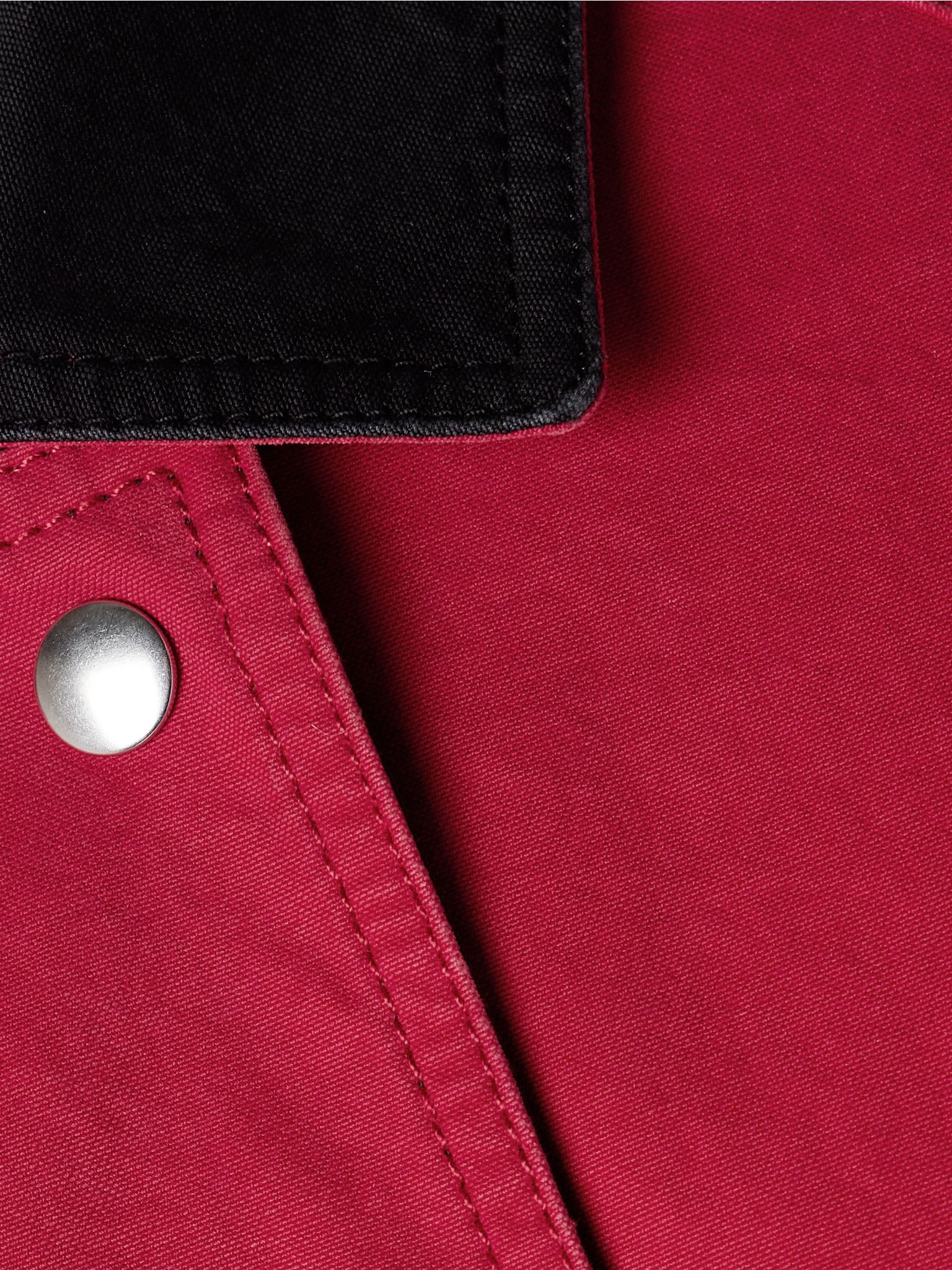 Elodianna two-tone cotton-canvas jacket Red - 5