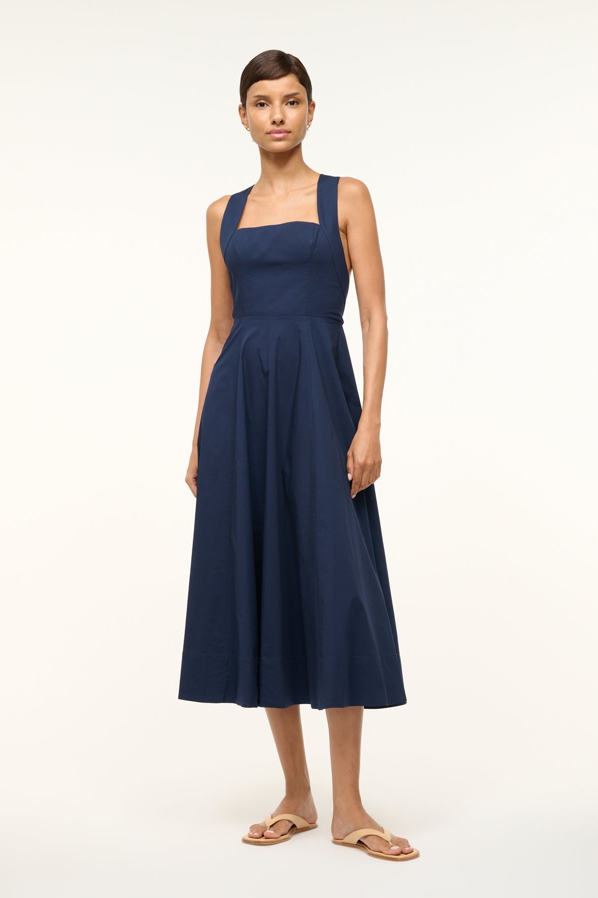 STAUD TERESA DRESS NAVY - 1