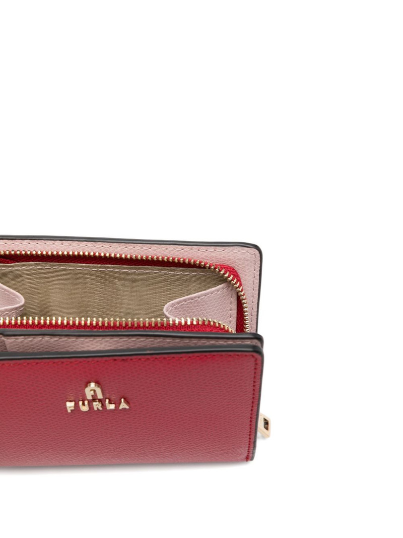 Camelia compact logo leather wallet 3