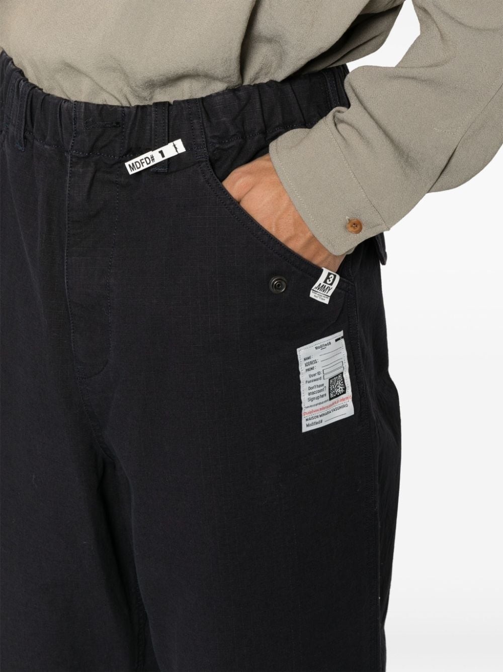 ripstop cotton trousers - 5
