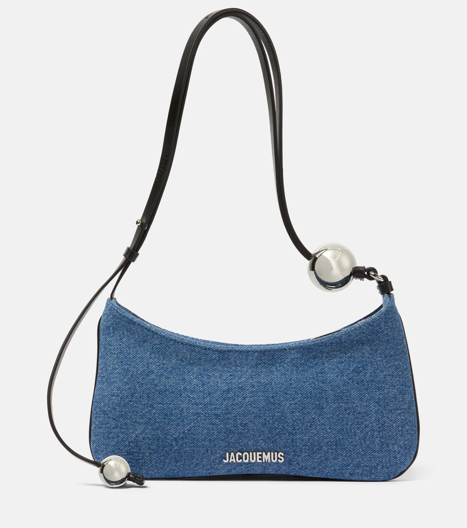 Le Bisou Perle Small denim shoulder bag - 1