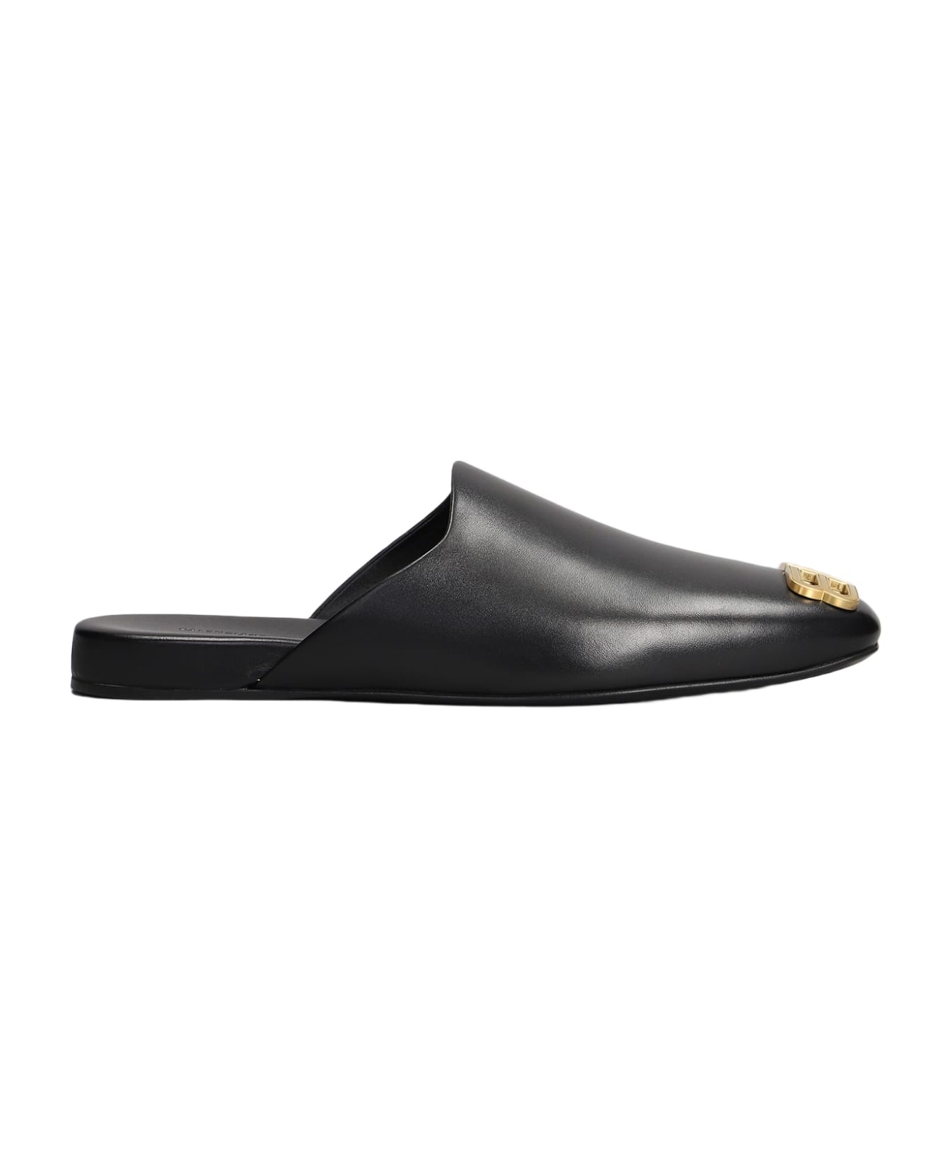 Cosy New Bb Slipper-mule In Black Leather - 1