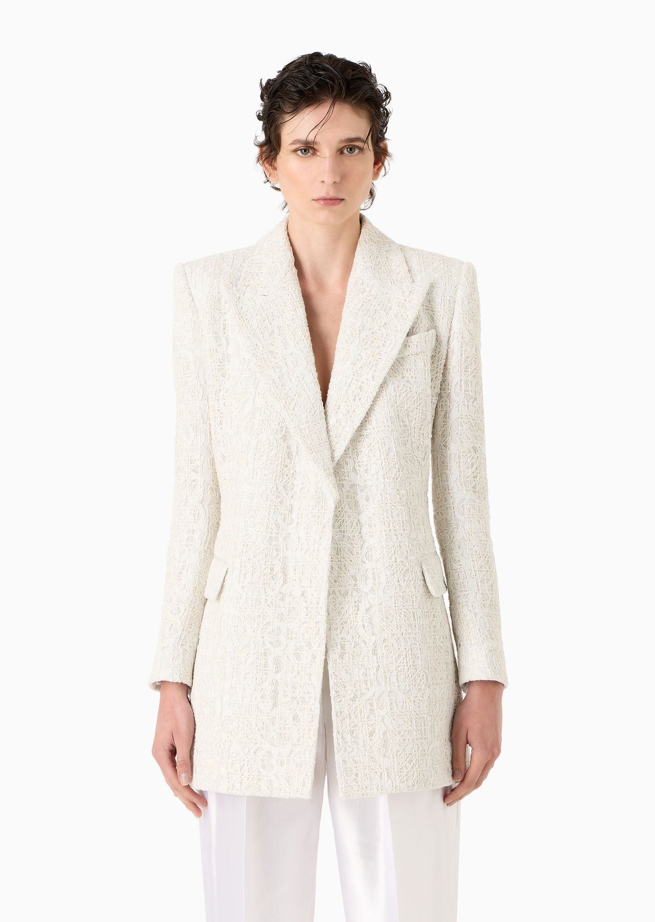 Double-breasted jacket in - 2