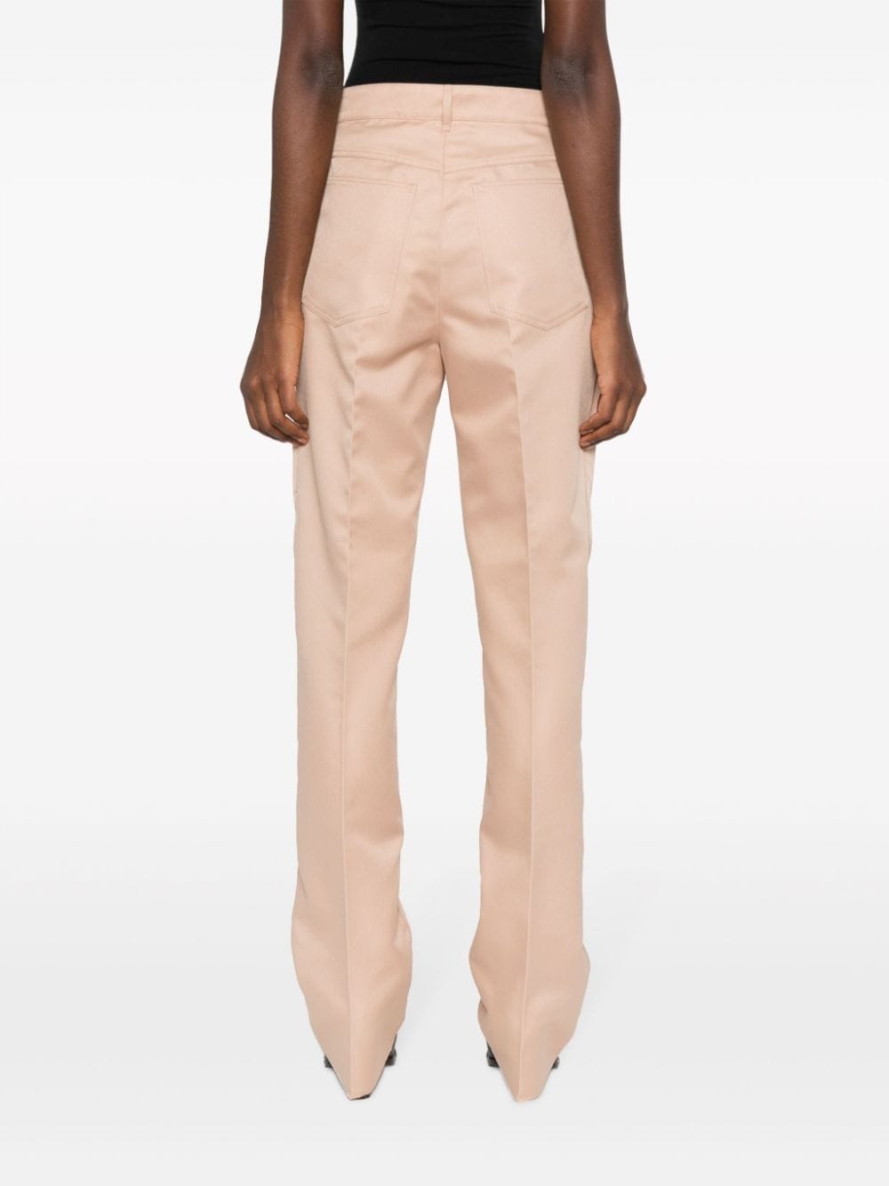 high-waisted straight-leg trousers - 4